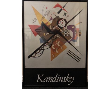 Framed PRINT of Kandinsky's - On white 11, 1923 painting.  51 x 68 cm. 