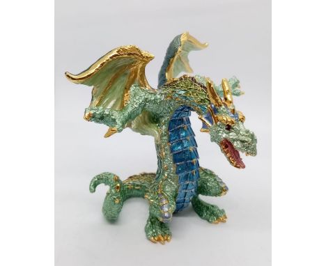 Enamel DRAGON.  520g.  9cm tall 