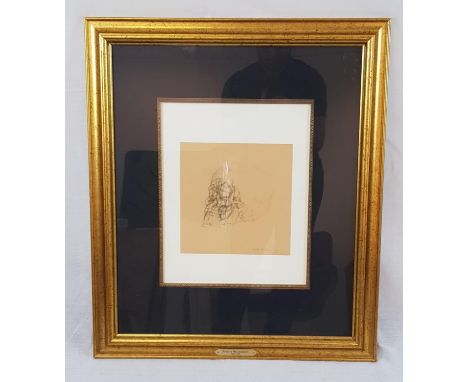 An original photogravure print (1208 of 1245) of Alberto Giacometti's Cranio: Comes with certificate of authenticity. Signed,