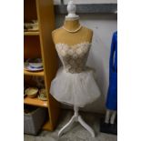 A decorative mannequin.