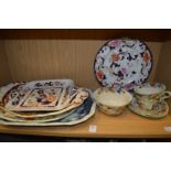 A small quantity of Masons china.