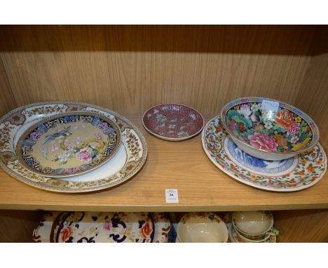 Chinese porcelain dishes and plates.