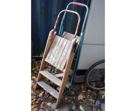 Two step ladders.