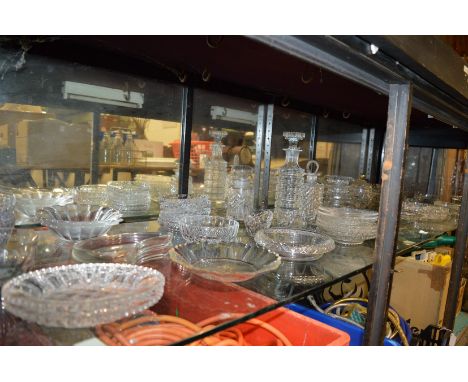 A good quantity of cut glassware to include ice plates, dishes etc.