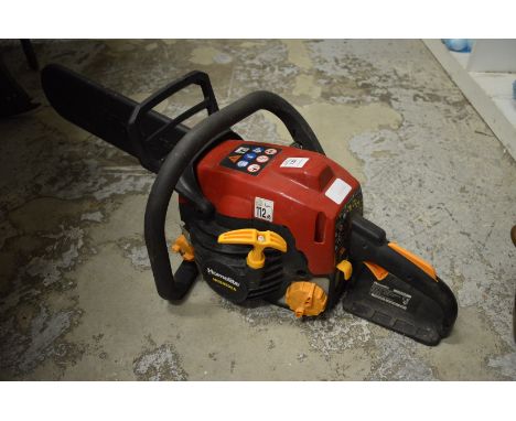 A Homelite petrol chainsaw.