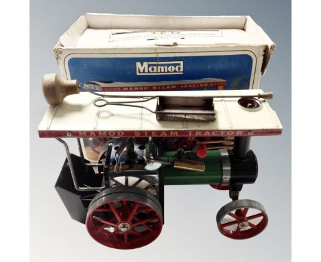 A Mamod traction engine in original box 