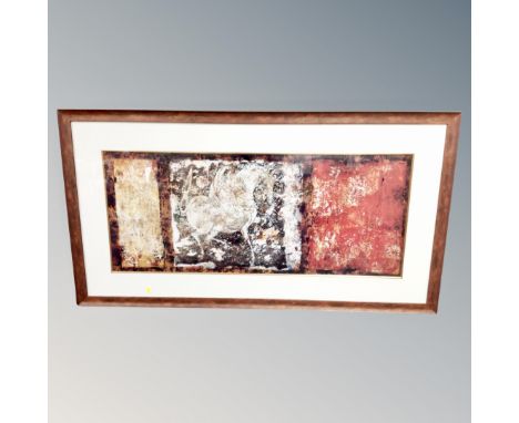 A large contemporary framed print