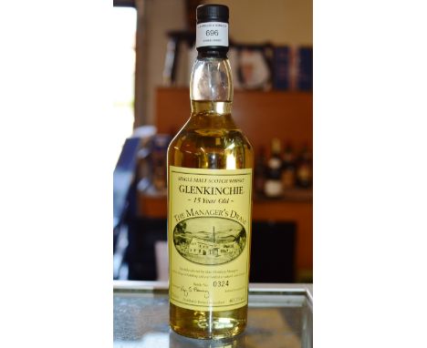 GLENKINCHIE - THE MANAGER'S DRAM, 15 YEAR OLD SINGLE MALT SCOTCH WHISKY - 70CL, 60.1% VOL     