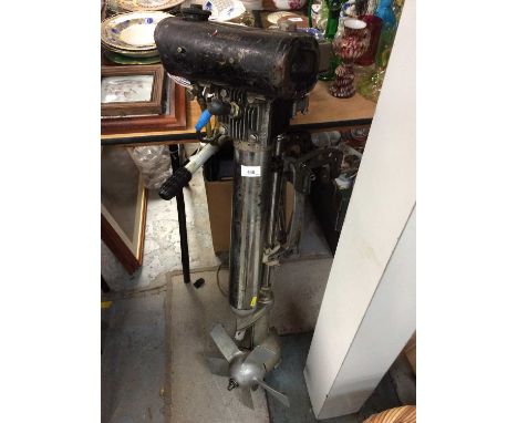 Seagull long shafted two stroke petrol engine