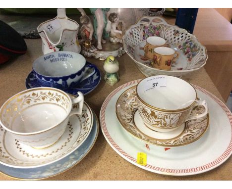 Pair of Royal Worcester Blush Tyg's together with other 19th century and later English and Continental Porcelain (qty)