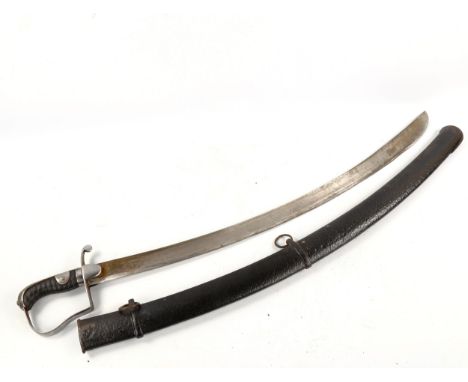 A 1797 pattern cavalry sabre, with original metal scabbard 