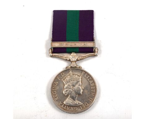 Elizabeth II General Service medal with Malaya bar, awarded to S/23555969 Pte W G Gillispie RASC 