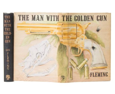 FLEMING, Ian - The Man With The Golden Gun : cloth in slightly stained but complete d/w, 8vo, first ed, 1965.
