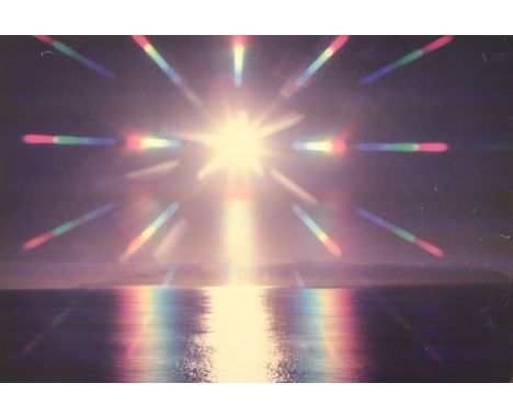 Unknown artist, 20th century, Sun over Ocean, photographic print, unsigned, 49 x 74cm; together with three prints, mostly fad