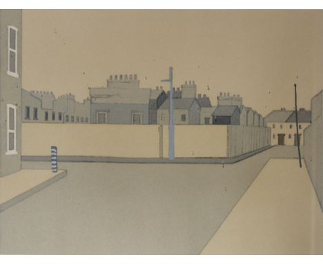 Bob Sanders, Vanishing Point, signed and titled, limited edition colour lithograph, 3/35, 37cm x 44cm