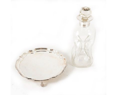 A silver salver by Alexander Smith, Birmingham 1973, the hallmark displaying the bi-centenary of The Birmingham Office, 20cm 