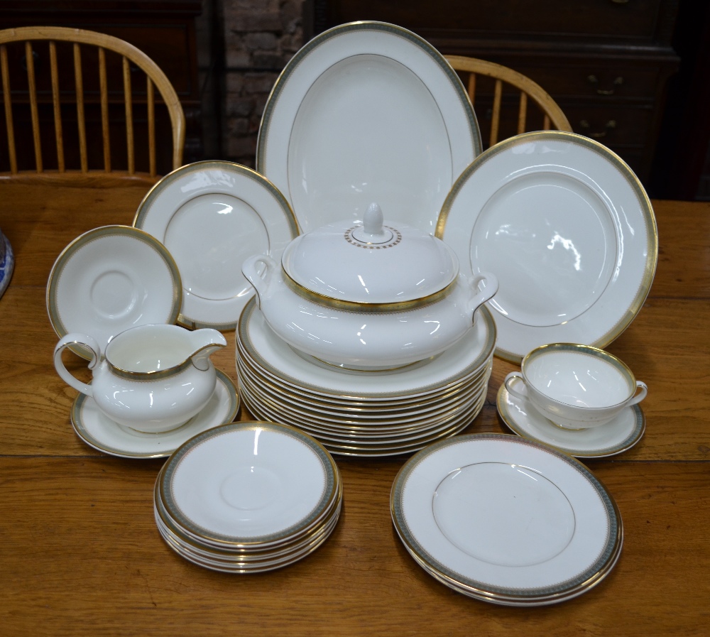 A Royal Doulton fine bone china 'Clarendon' dinner service, comprising