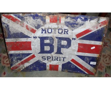 Motor BP Spirit enamel advertising sign by Frankco Signs London W1 