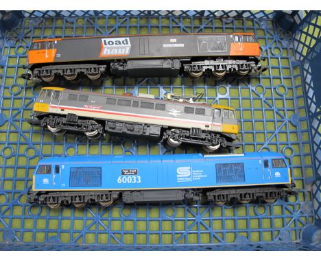 Three "OO" Gauge Unboxed Locomotives, comprising of Lima Class 60, load haul, R/No 60059, 'Swinden Dalesman', Lima Class 60 B