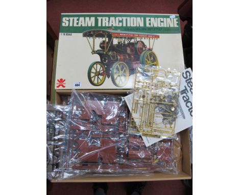 A Bandai #8026 1:16th Scale Steam Traction Engine 'Garrett 1919', Plastic Model Kit, boxed.