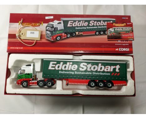 Manufacturer  - Corgi | Description - Volvo FH Facelift Curtainside - Eddie Stobart | Stock Code - CC14030 | Notes - GC - Box