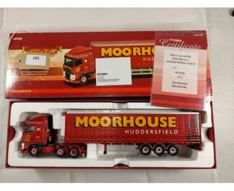 Manufacturer  - Corgi | Description - DAF XF Space Cab Curtainside - Tom Moorhouse &amp; Son Ltd | Stock Code - CC13243 | Not