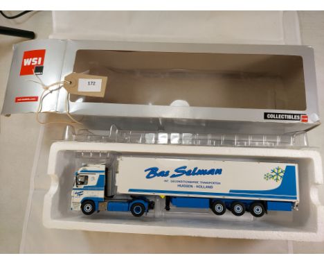 Manufacturer  - WSI | Description - &nbsp;Mercedes Benz MP3 4 x2 &amp; Fridge Trailer - Bas Selman - Europe Flyer | Stock Cod