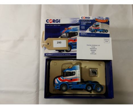 Manufacturer  - Corgi | Description - Scania T - Ridgway Rentals Ltd | Stock Code - CC12832 | Notes - VGC - Box ok| Scale - 1