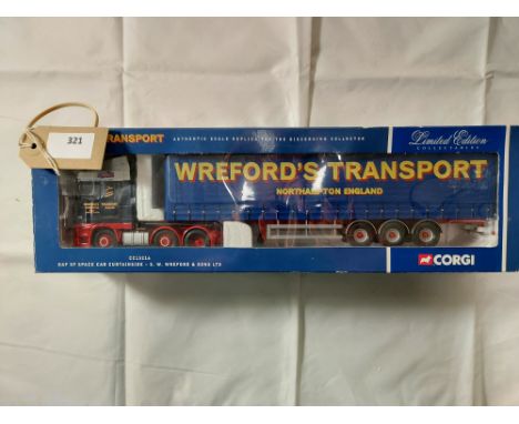 Manufacturer  - Corgi | Description - DAF XF Space Cab Curtainside - S W Wreford &amp; Sons | Stock Code - CC13216 | Notes - 