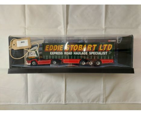 Manufacturer  - Corgi | Description - Leyland DAF Curtainside - Eddie Stobart | Stock Code - 75403 | Notes - VGC - Case sligh