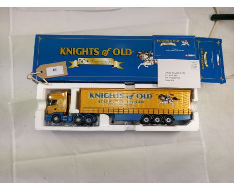 Manufacturer  - Corgi | Description - Scania Topline Curtainside - Knights of Old | Stock Code - CC12911 | Notes - VGC-Box wo