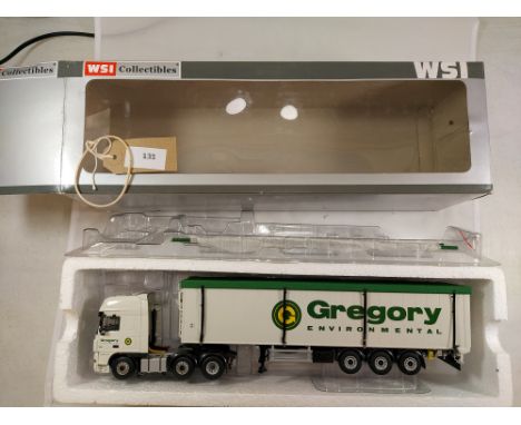 Manufacturer  - WSI | Description - DAF XF105 SSC &amp; Cargofloor Trailer - Gregory Distribution | Stock Code - 9857 | Notes
