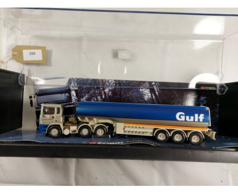 Manufacturer  - Corgi | Description - ERF Tanker - Gulf Oil | Stock Code - 75101 | Notes - GC - Case worn| Scale - 1:50 | Cer