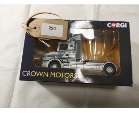 Manufacturer  - Corgi | Description - Scania T Cab- Crown Motors | Stock Code - CP12837 | Notes - GC - small damage to lightb