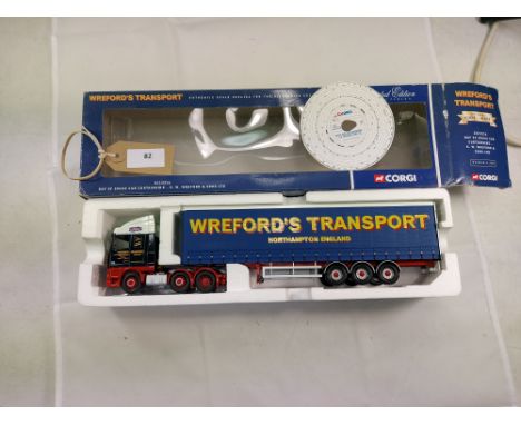 Manufacturer  - Corgi | Description - DAF XF Space Cab Curtainside - S W Wreford &amp; Sons | Stock Code - CC13216 | Notes - 