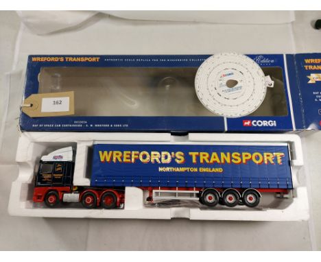 Manufacturer  - Corgi | Description - DAF XF Space Cab Curtainside - S W Wreford &amp; Sons | Stock Code - CC13216 | Notes - 