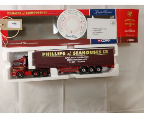 Manufacturer  - Corgi | Description - MAN F2000 Curtainside - Phillips (Seahouses) Ltd | Stock Code - CC12012 | Notes - VGC -