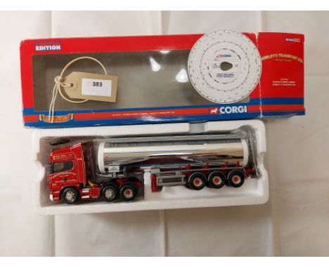 Manufacturer  - Corgi | Description - Scania R Series Tanker - Shirleys Transport Ltd | Stock Code - CC13712 | Notes - VGC - 