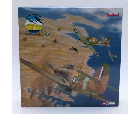 Corgi The Aviation Archive 1:72 scale limited edition diecast model Merlins Over Malta The Defenders Return AA99183, in origi