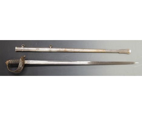 British Army 1821 pattern Heavy Cavalry officer's sword, by Robert Mole and Sons, Birmingham, proof mark and Queen Victoria c