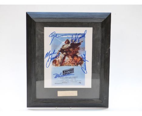 Star Wars The Empire Strikes Back limited edition print of a signed movie poster 52/1000