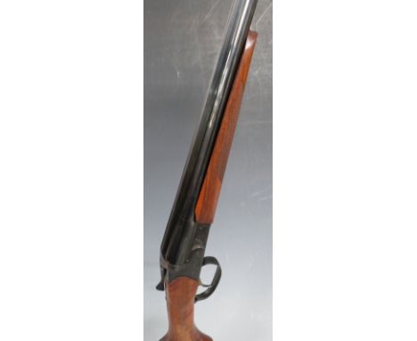 Baikal 43E-1C .410 side by side ejector shotgun with engraved locks, single selective trigger, chequered semi-pistol grip and