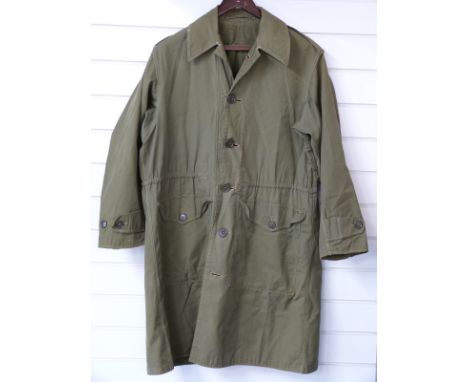 WWII Bergen with metal frame, olive green, light weight coat with separate liner, two Finnish hats etc&nbsp;