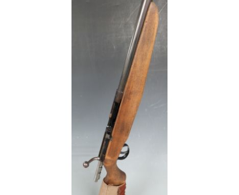 Webley & Scott .410 bolt action shotgun with semi-pistol grip and named 24.75 inch barrel, overall length 114cm, length of pu