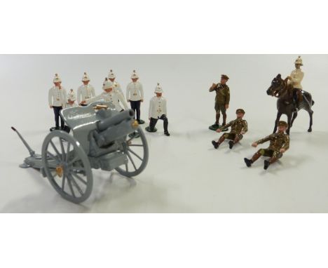 Britains diecast model soldier set 4.5 Howitzer with 4-Man Foreign Service Review Order 8914, in original box&nbsp;