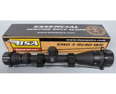 BSA Essencial EMD 3-9x40 WR hunting rifle gun scope, new in original box&nbsp;