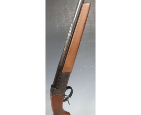 Baikal .410 single barrelled shotgun with engraved locks, semi-pistol grip and 26.5 inch barrel, overall length 109cm, length