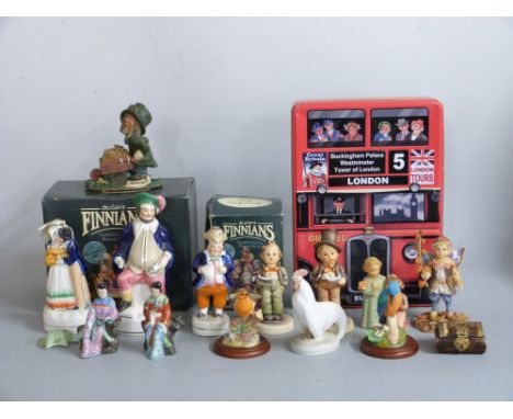 Copenhagen cockerel figure, Goebel/Hummel figures, Staffordshire, Border Fine Arts and Declan's Finnlanns figures etc