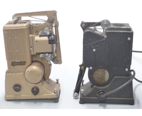 Specto Type B 9.5mm cine film projector together with a Specto 750 projector