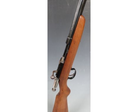 Webley &amp; Scott .410 bolt action shotgun with semi-pistol grip and named 25.5 inch barrel, overall length 115cm, length of